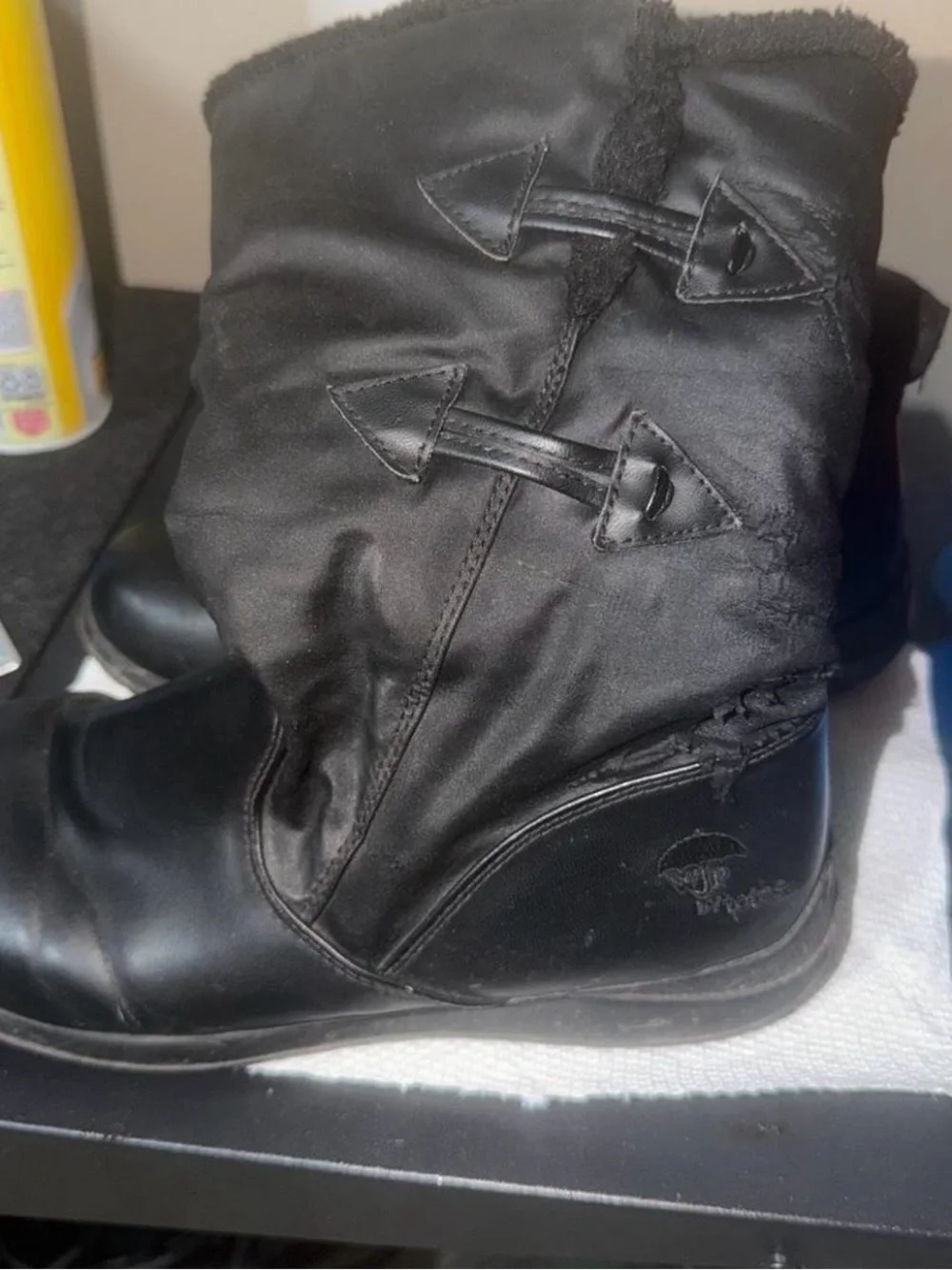 totes Black Women's Winter Rain Boots